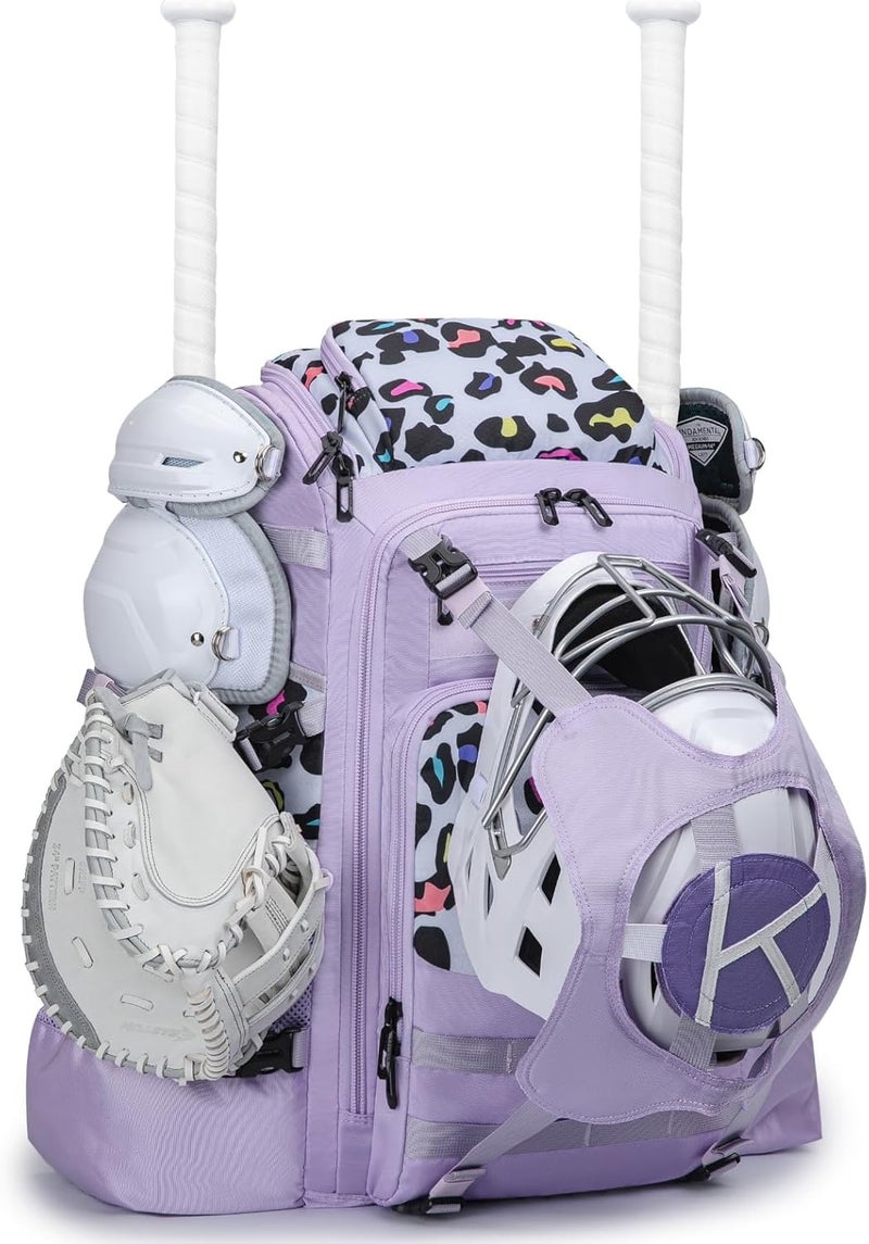 KAVIGOR Catchers Gear Bag, 80L Baseball/Softball Backpack Holds 2 Sets of Gear with Shoe Compartment, Helmet Holder & Cooler Pocket - Image 1